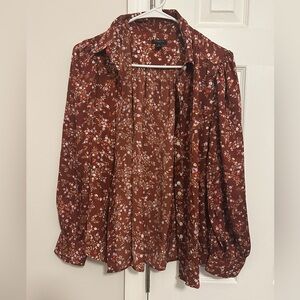 Floral Button Women's Top